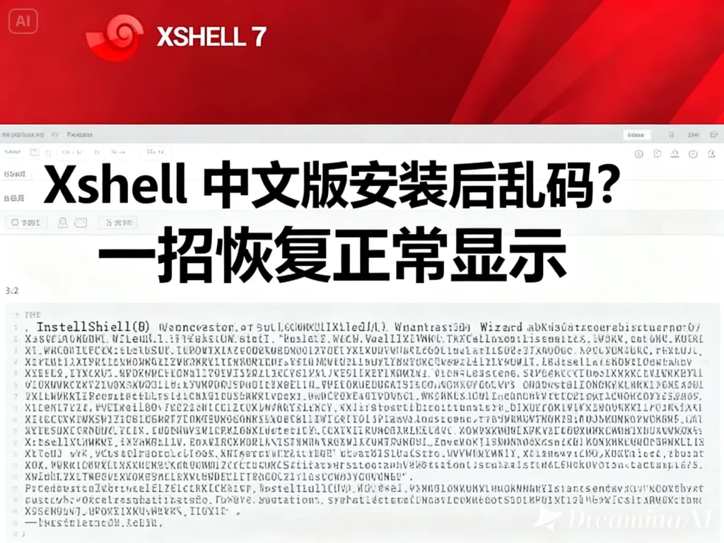 Xshell中文版安装后乱码？一招恢复正常显示